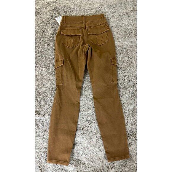 Spanx Stretch Twill Ankle Cargo Pants HONEY GLOW Women's SIZE SP 20311Q - Picture 13 of 16